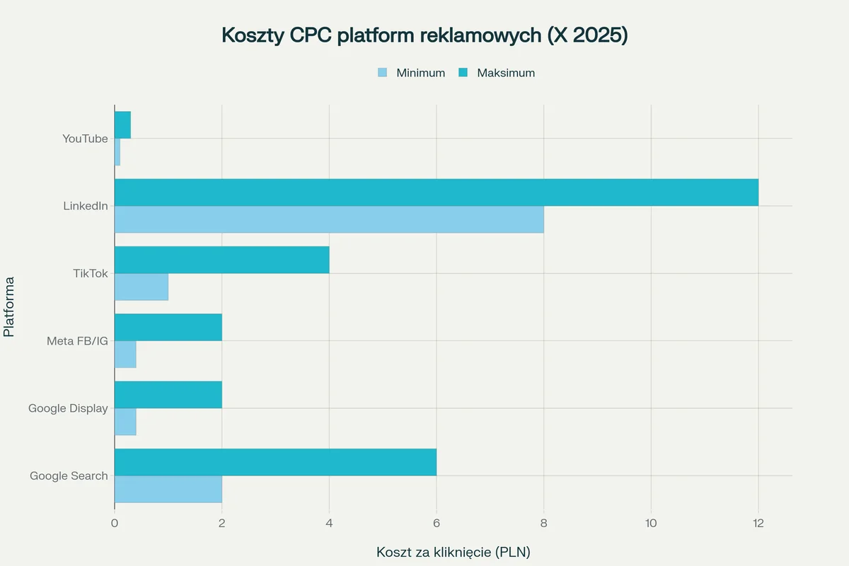 Porównanie kosztów CPC na głównych platformach reklamowych
